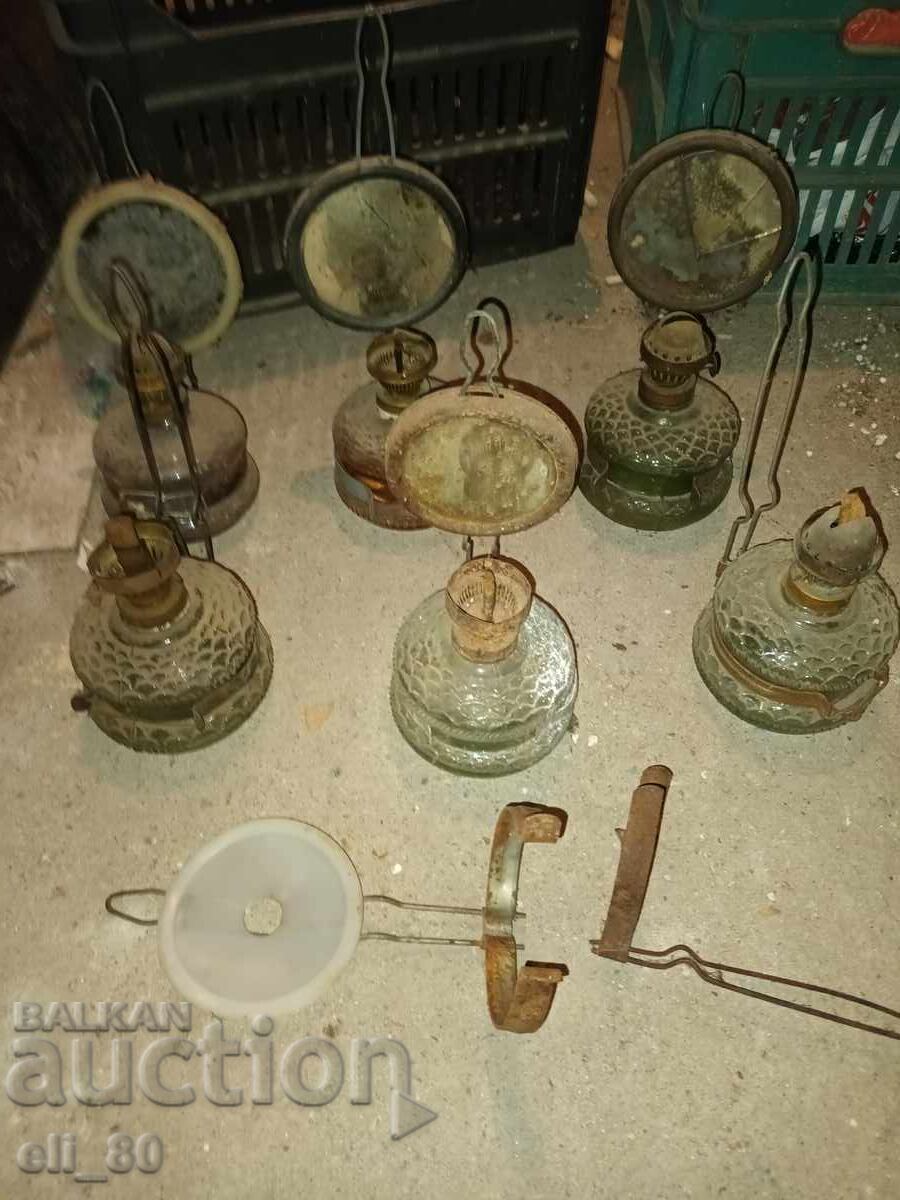 Lămpi vechi cu gaz, 6 bucăți