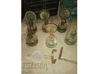 Παλιά λάμπες πετρελαίου, 6 τεμάχια