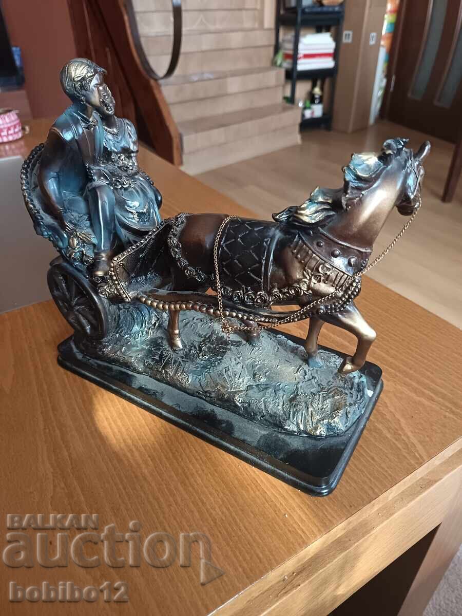 Livrarea Statuetă cal cu trăsură