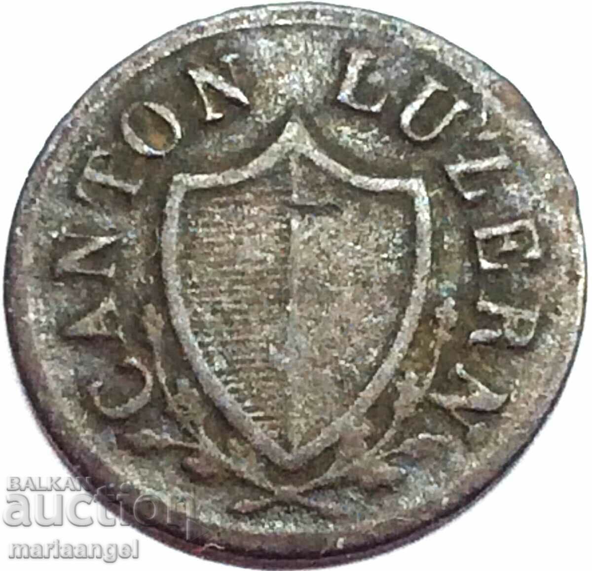 Elveția 1 rapen 1830 canton Lucerna - destul de rar