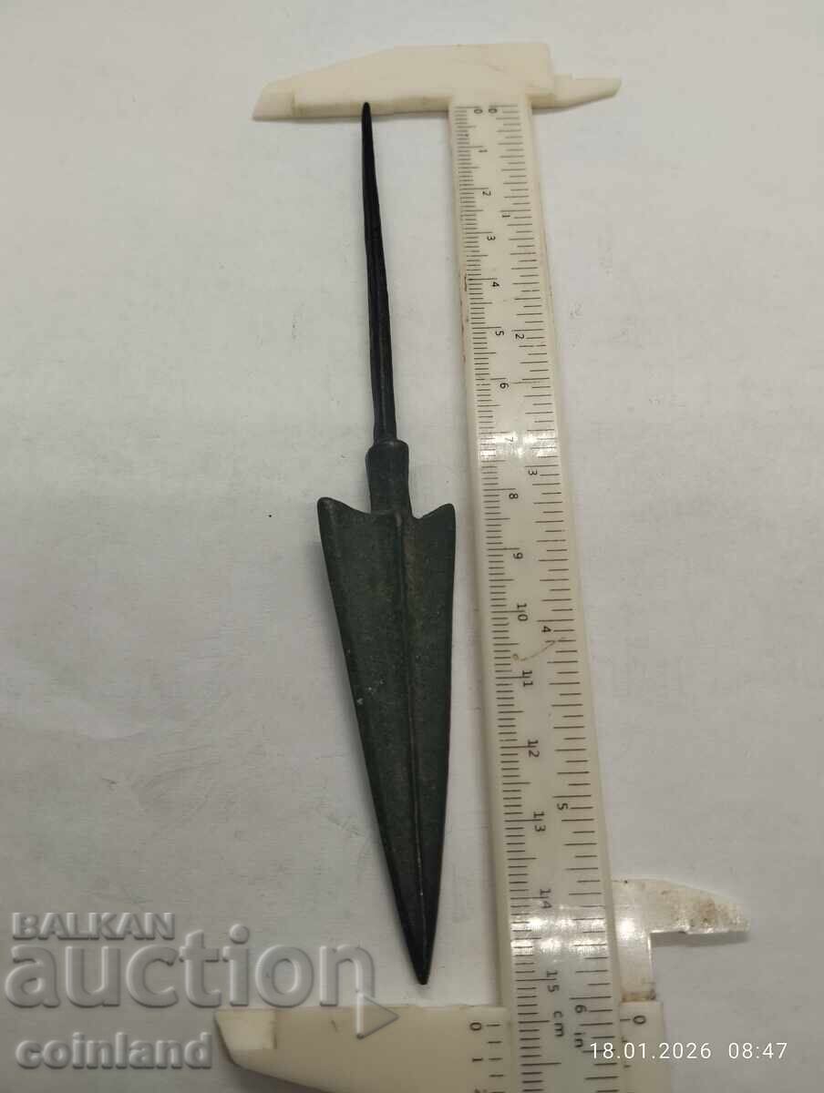 Delivery of Ancient Bronze Roman Arrow, Spear, REPLICA REPRODUCTION