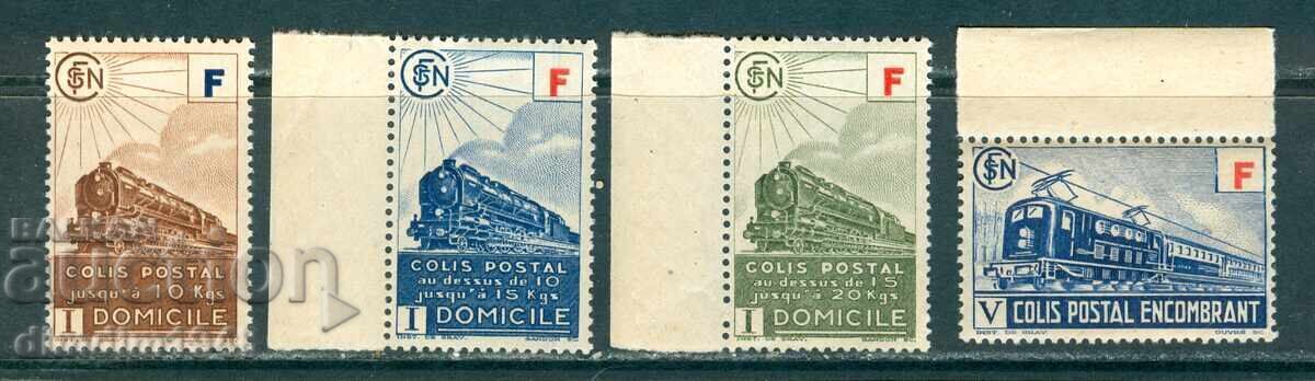 Franța - Locomotive, serie completă, curată - a treia serie