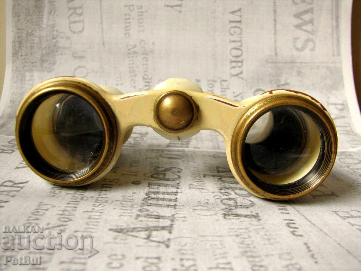 Livrarea Binoclu vechi de operă 2,5x 1954 Inele bronz