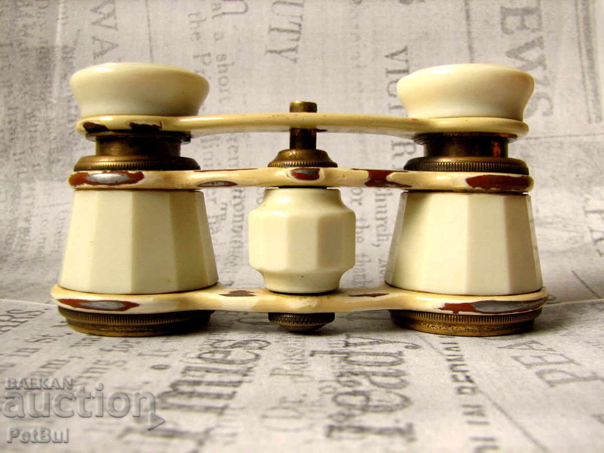 Binoclu vechi de operă 2,5x 1954 Inele bronz - 6