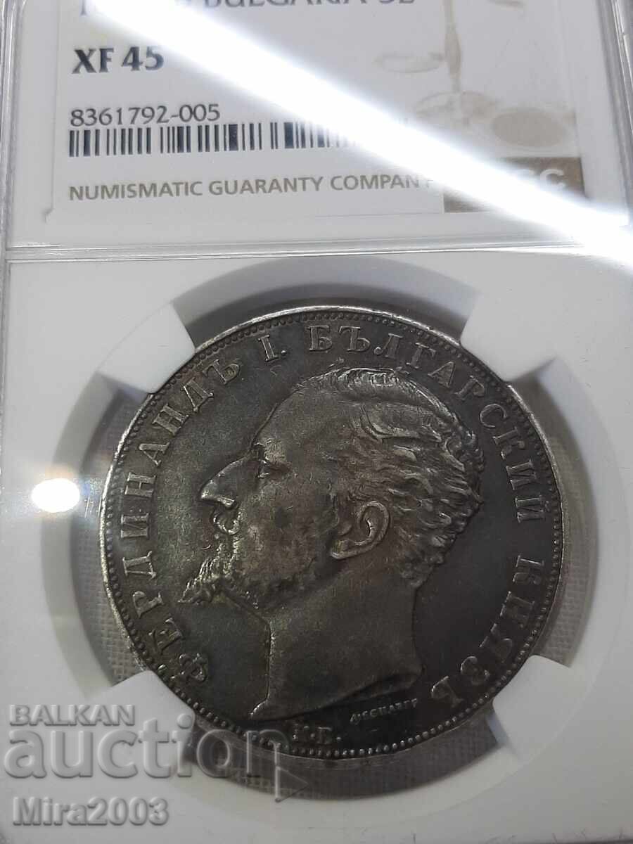 5 лева 1894г.XF 45 NGC - 6