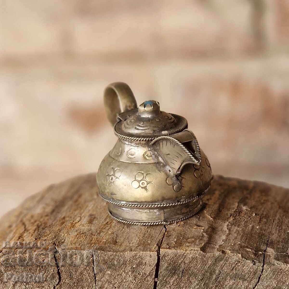 Auction  Handmade - Arabic Teapot - Small Figure - Malta