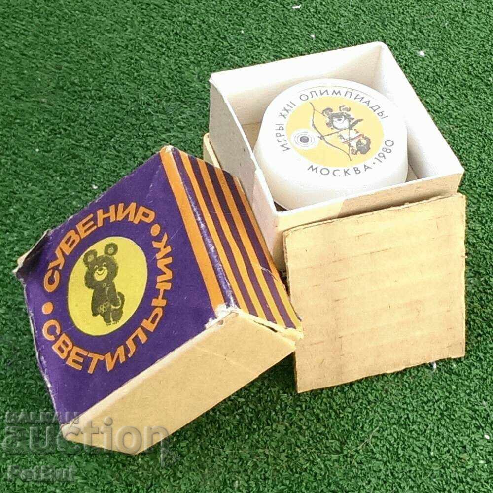 Auction Small Night Light for Socket Souvenir Moscow 1980 Olympics Auction Small Night Light for Socket Souvenir Moscow 1980 Olympics