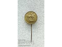 рядък Царски знак България Ханъ Крумъ 814 - с печат на гърба