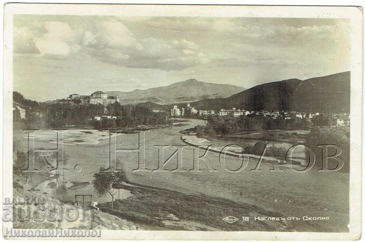 1940 CĂRȚICĂ VECHE MACEDONIA SKOPJE VEDERE GENERALĂ E854