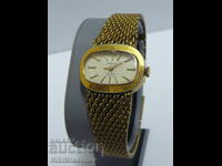 EVERITE Ceas de mână mecanic de damă placat cu aur