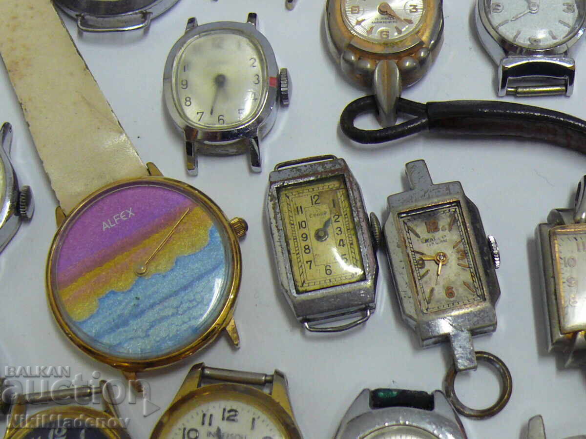 Лот Швейцарски ръчни часовници, неработещи - 6