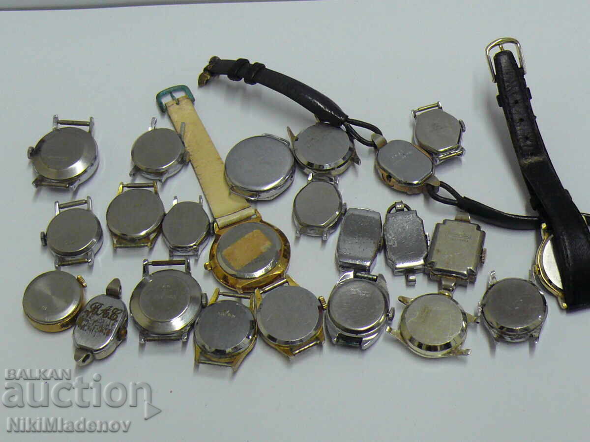 Лот Швейцарски ръчни часовници, неработещи - 7