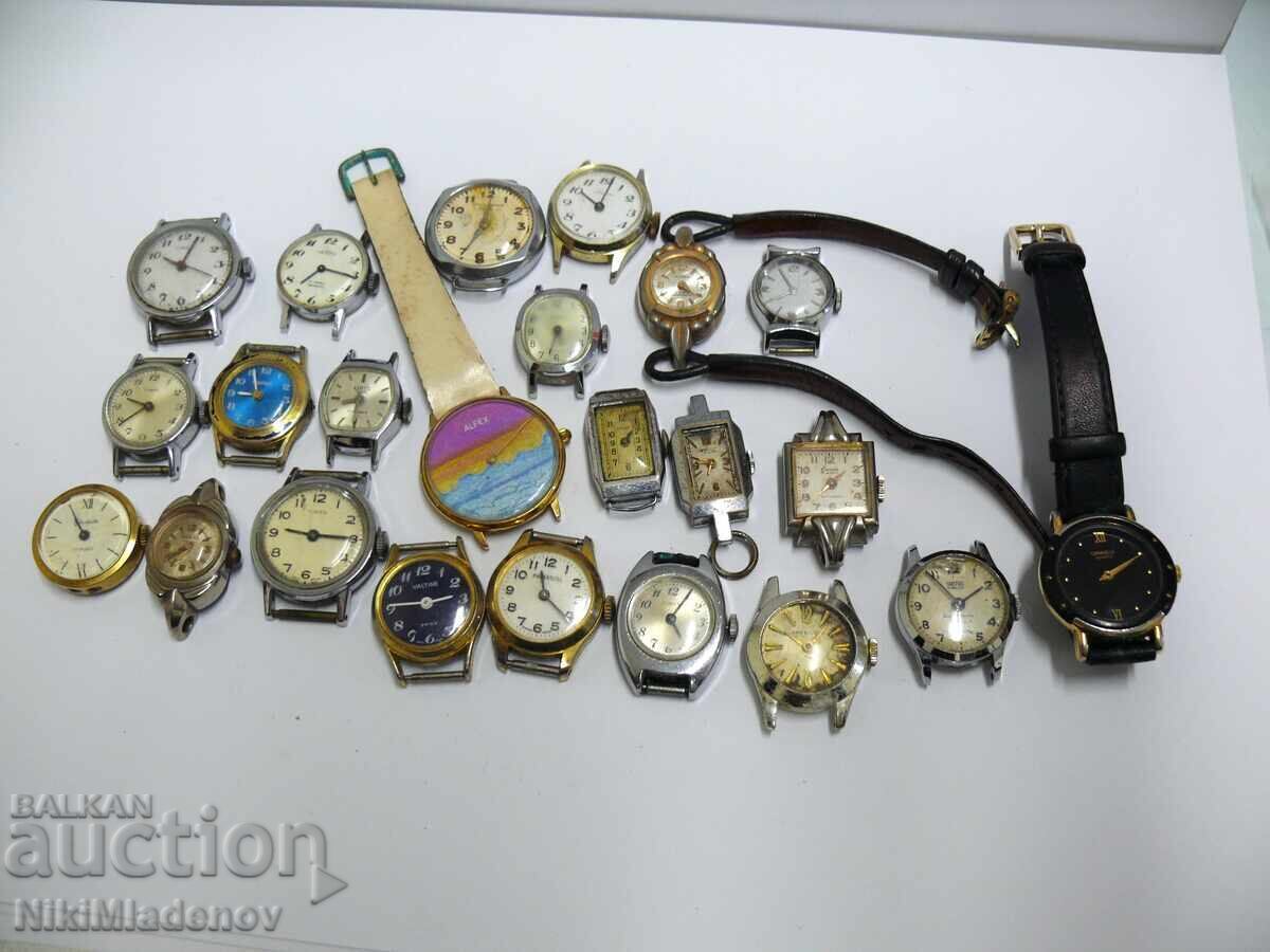 Лот Швейцарски ръчни часовници, неработещи