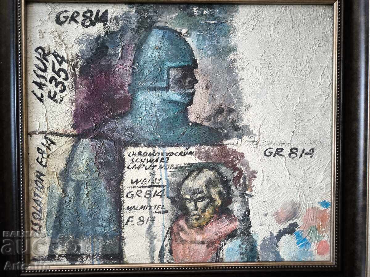 Prof. Georgi Bogdanov - tablou timpuriu gesso, proiect cu preț € 800.00 | 1564.67 BGN