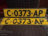 Plăcuțe/Numere de înmatriculare vechi
