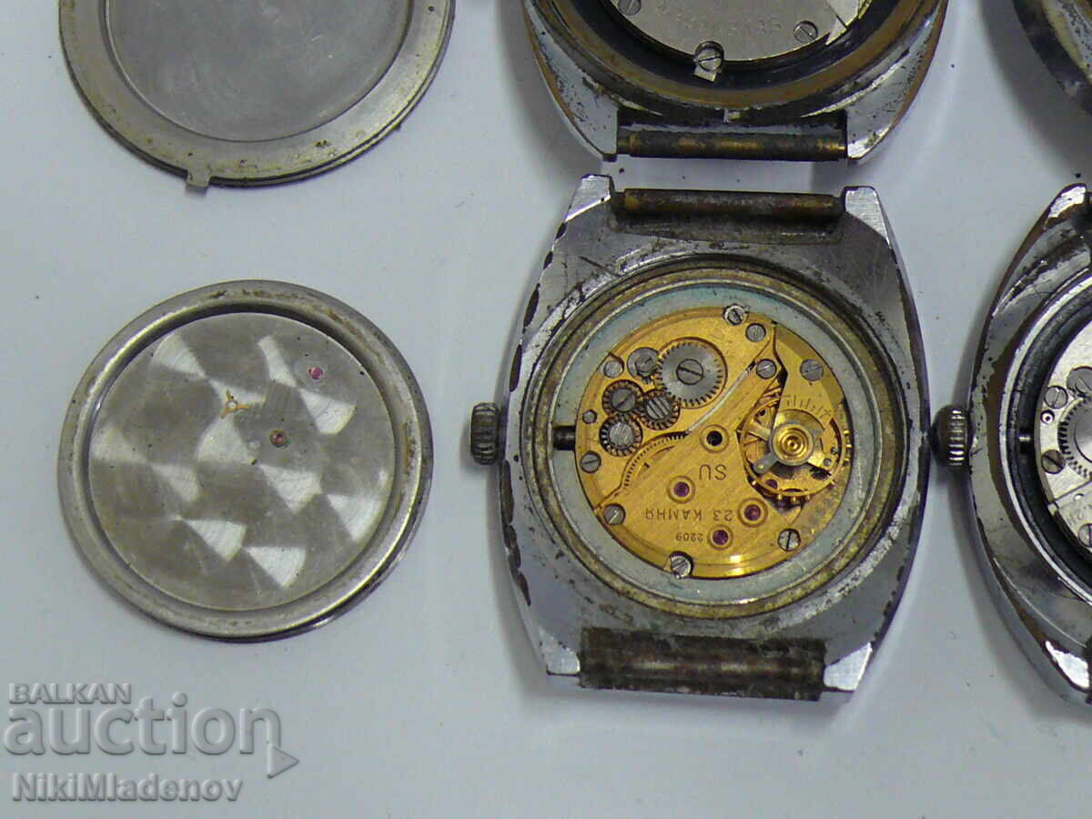 Lot Soviet POLJOT Men's Mechanical Wristwatches - 7