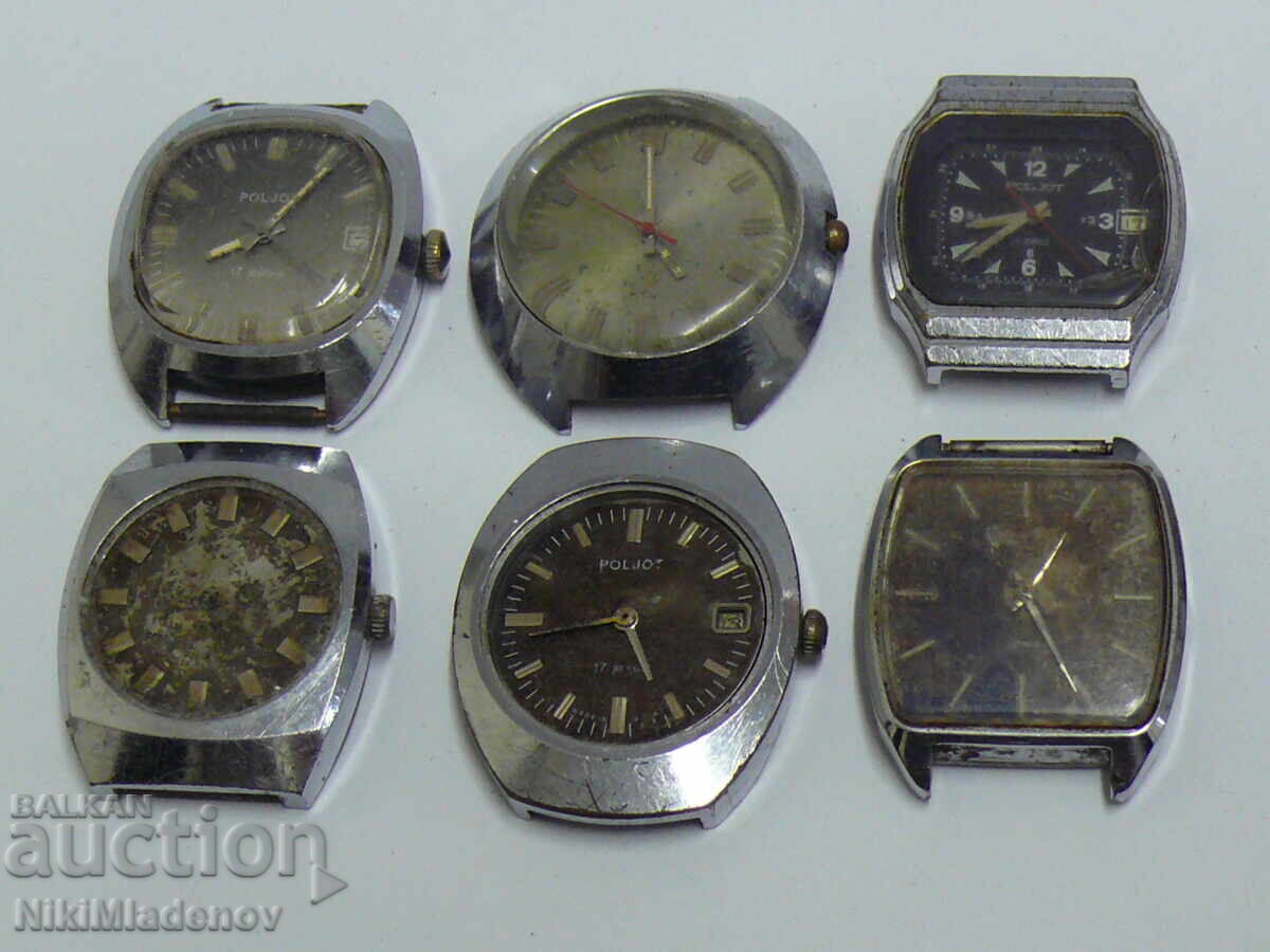 Lot Soviet POLJOT Men's Mechanical Wristwatches
