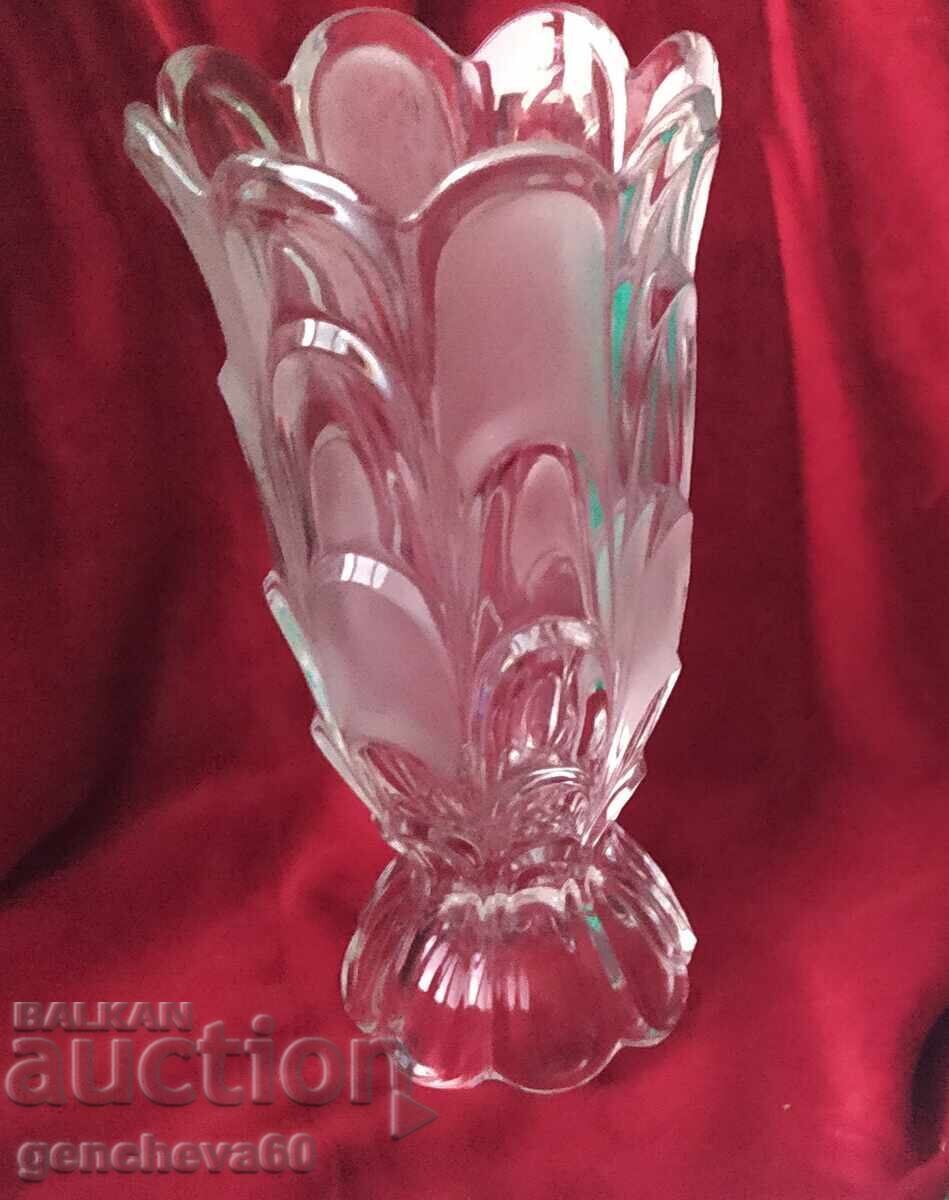 Vază retro de cristal Bohemia - 6