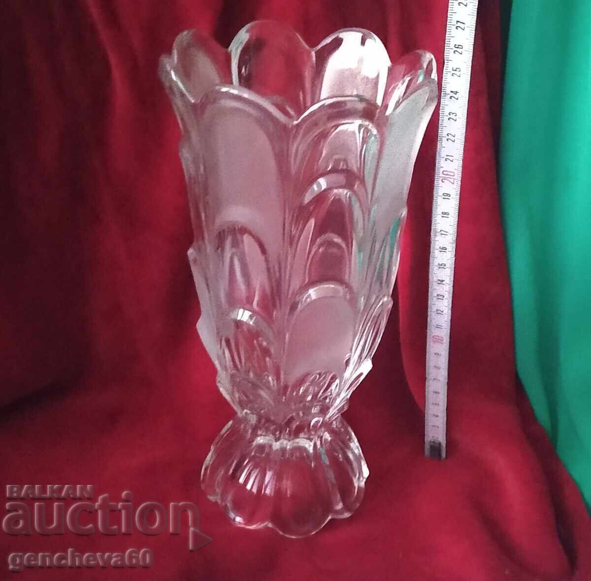 Vază retro de cristal Bohemia Vază retro de cristal Bohemia