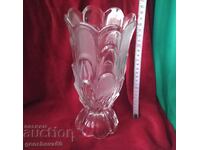 Vază retro de cristal Bohemia