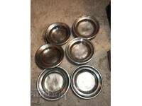 Farfurii mari din alpaca, 24 cm adâncime