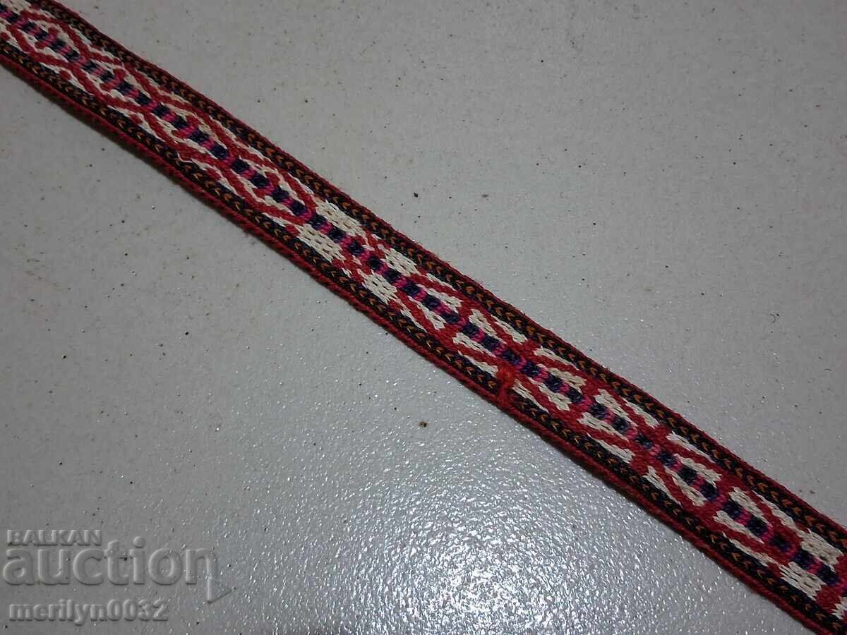 Аукцион Старо ръчноплетено коланче 3.00 метра пояс колан носия