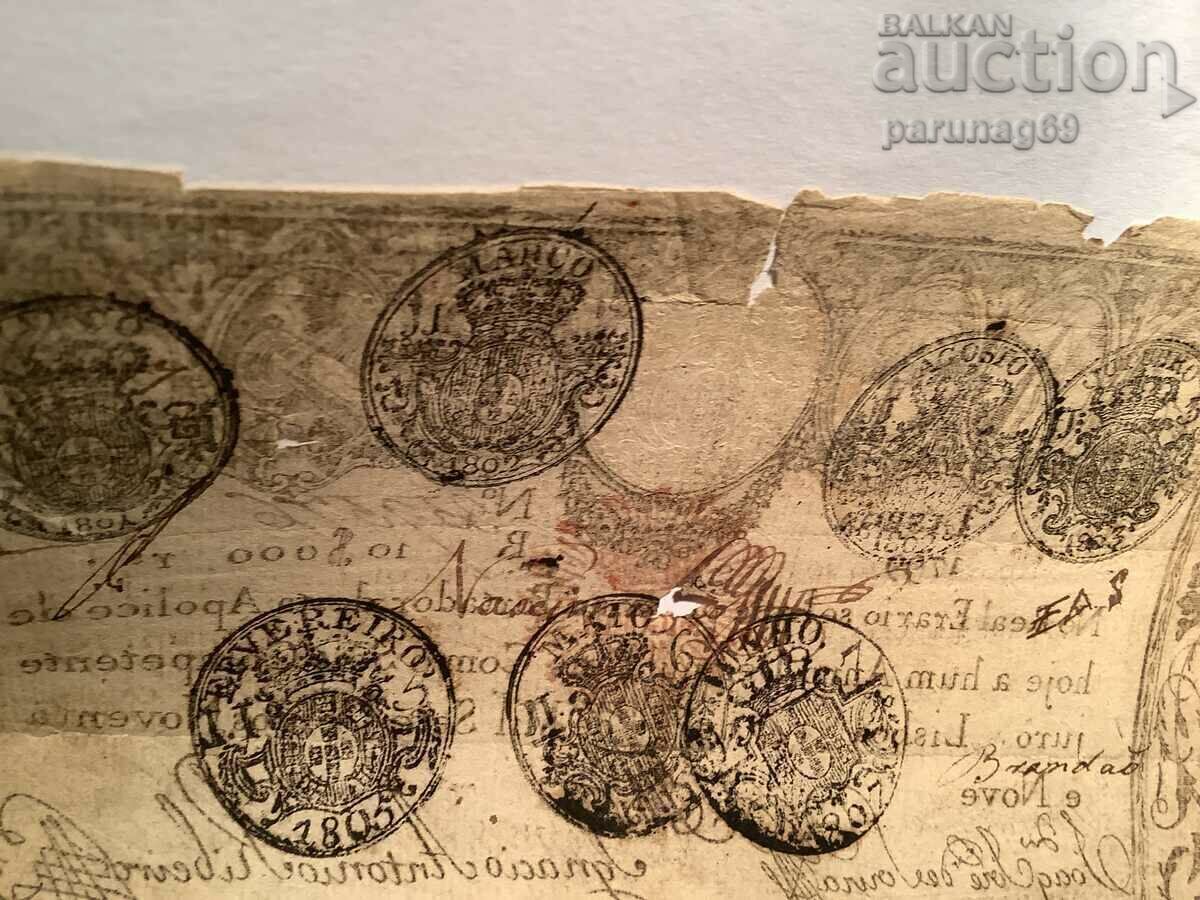 Δημοπρασία Πορτογαλία 10000 πτήση 1799 έτος P 41β