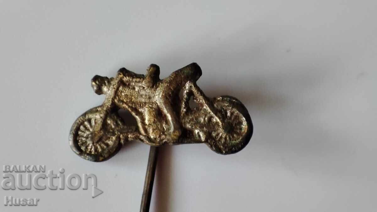 Vechi insignă rocker, bronz, rocker, motor