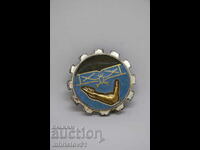 Метална емайлирана значка – маркировка „PARIS“, Франция