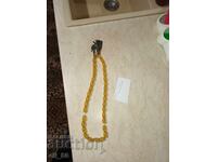 Παλιό κομπολόι κίτρινο κεχριμπάρι