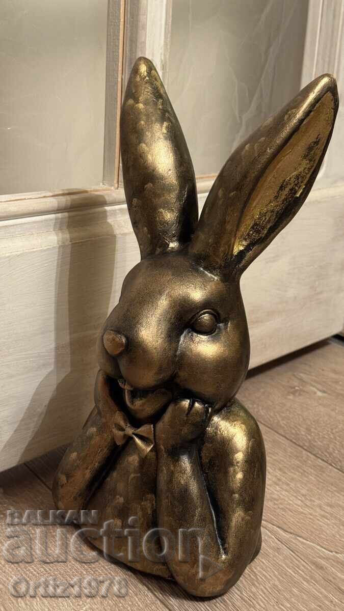Auction  Large Easter Bunny, massive, hand-painted