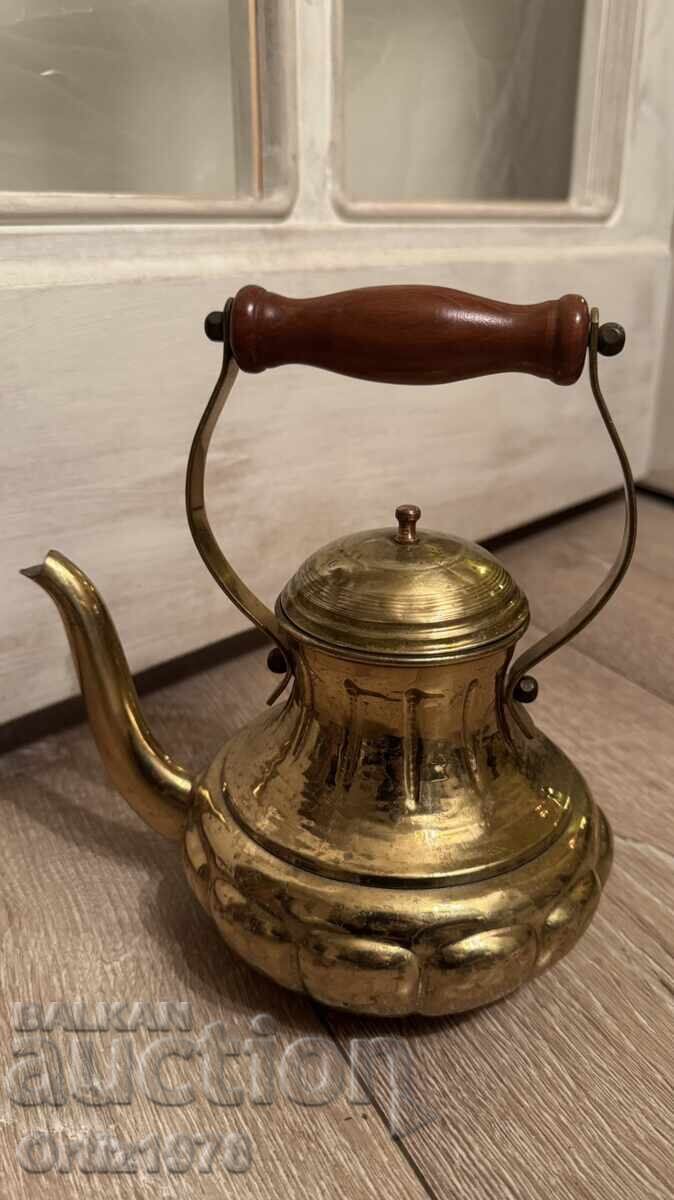 Ceainic vintage din alamă, Franța, 900ml