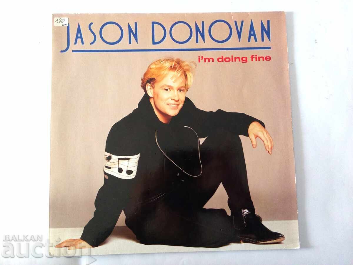 Jason Donovan Lp I'm Doing Fine 1990 V. G