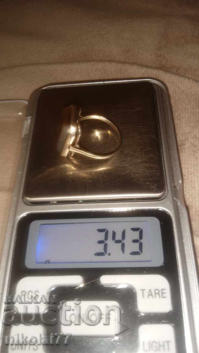 Inel argint sovietic proba 875 marcat frumos - 5