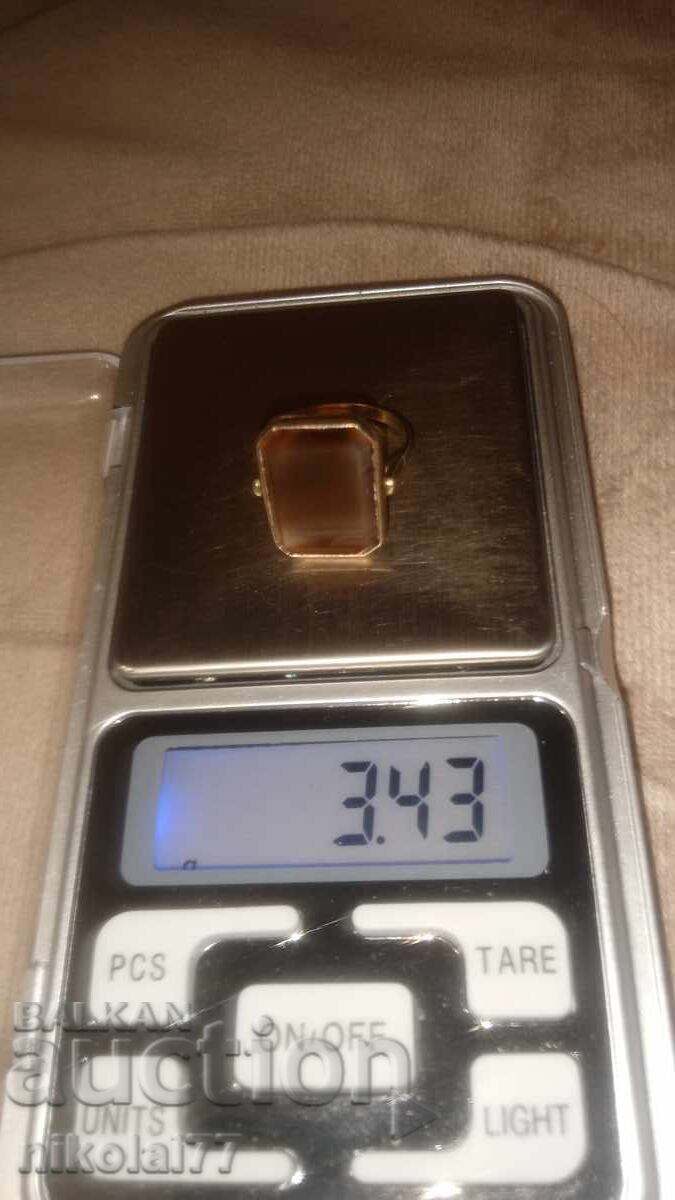 Inel argint sovietic proba 875 marcat frumos