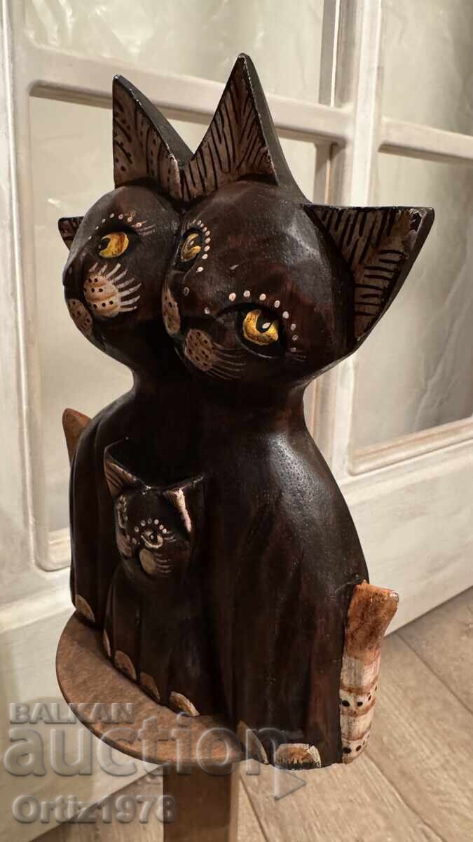 Delivery of Wooden Cats - Indonesia