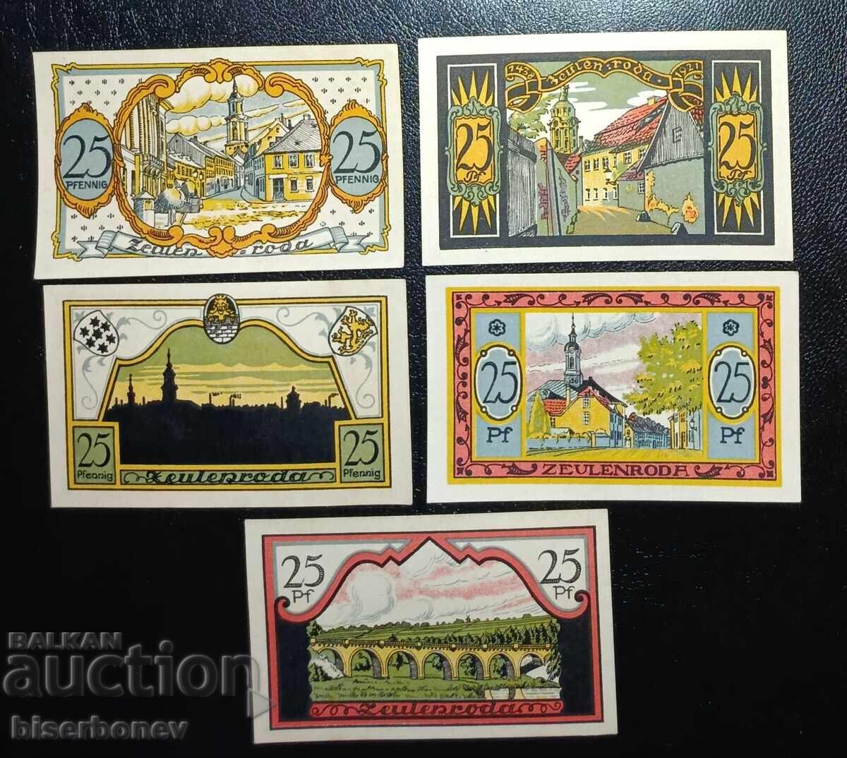 Licitație Germania, Germania, lot Zeulenroda, 1920-1921, UNC