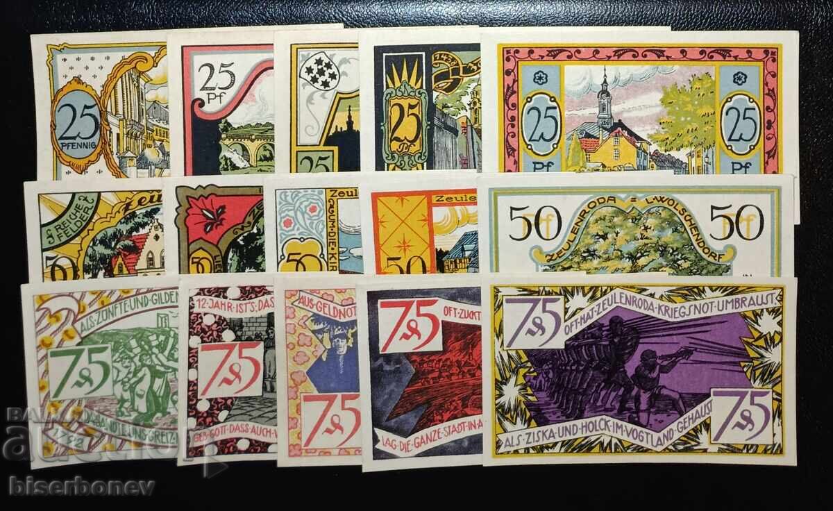 Germania, Germania, lot Zeulenroda, 1920-1921, UNC