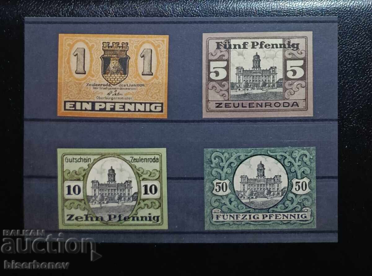 Germania, Germania, lot de la Zeulenroda, 1920-1921, UNC cu preț € 12.50 | 24.45 BGN