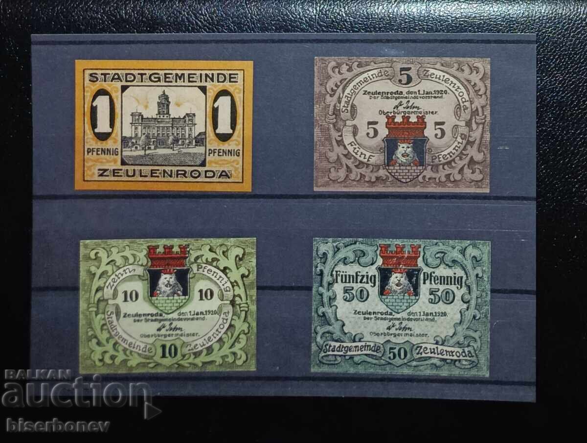 Germania, Germania, lot de la Zeulenroda, 1920-1921, UNC