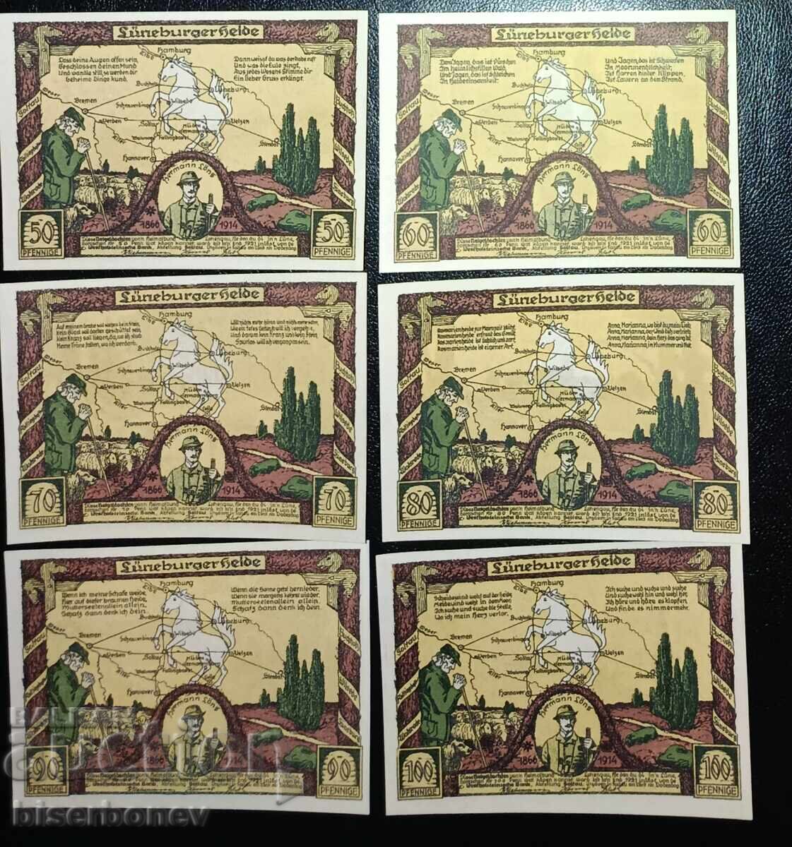 Germania, Germania, lot Hamburg, regional, - 1921, UNC cu preț € 14.50 | 28.36 BGN Germania, Germania, lot Hamburg, regional, - 1921, UNC cu preț € 14.50 | 28.36 BGN