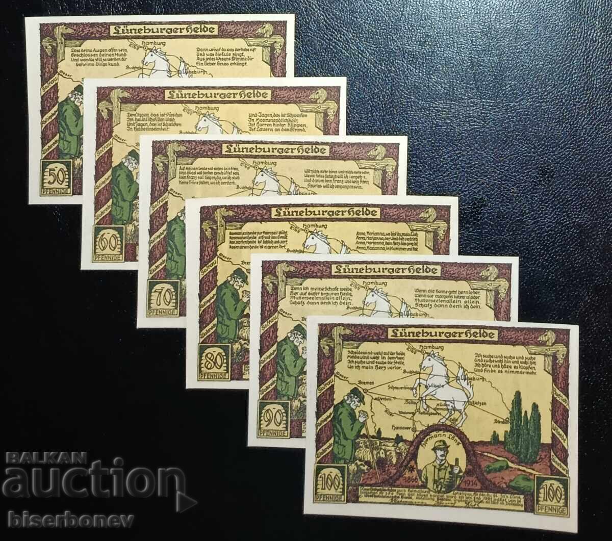 Germania, Germania, lot Hamburg, regional, - 1921, UNC Germania, Germania, lot Hamburg, regional, - 1921, UNC