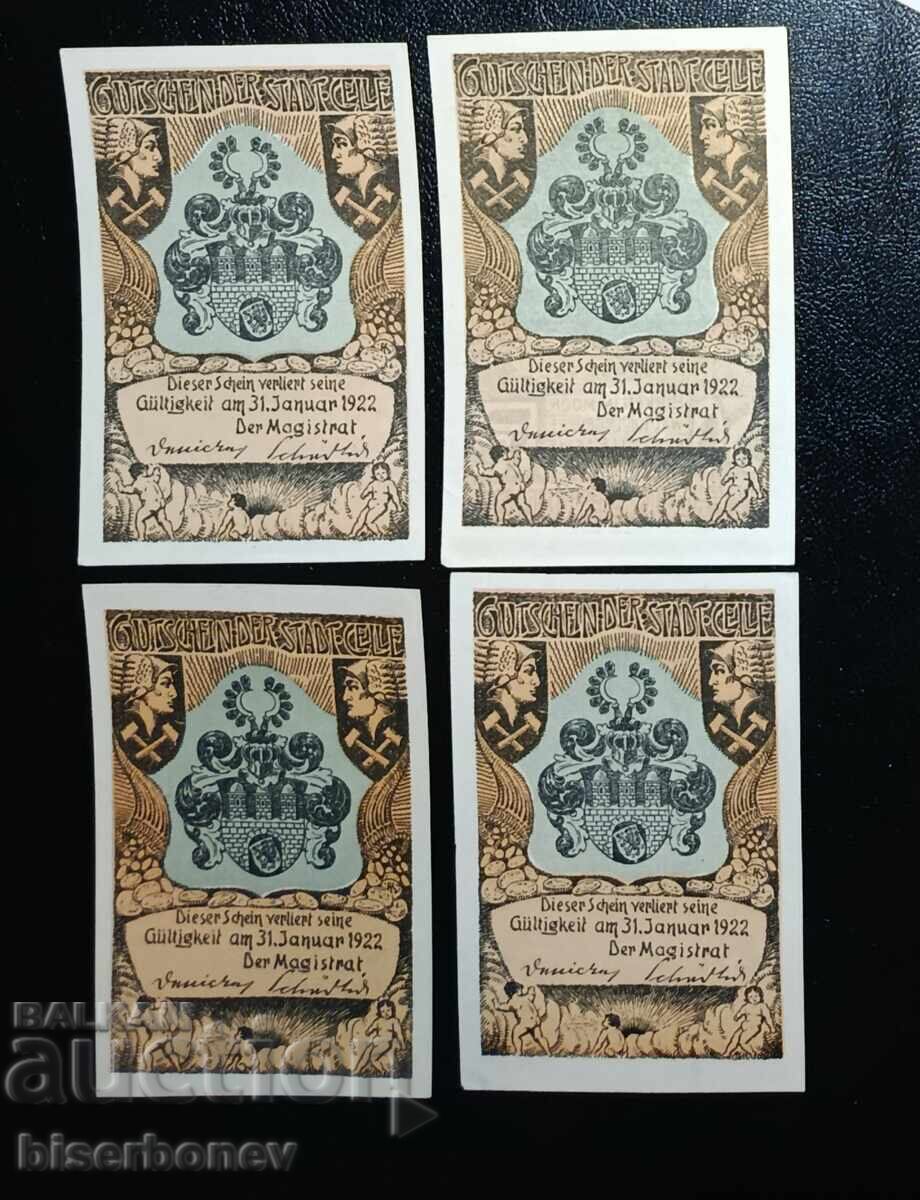 Germania, lot de Celle, 1920-1921, UNC