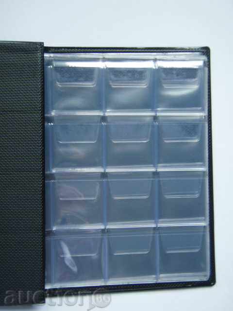 Dosar pentru 96 de monede cu un diametru de până la 30 mm. Dosar pentru 96 de monede cu un diametru de până la 30 mm.