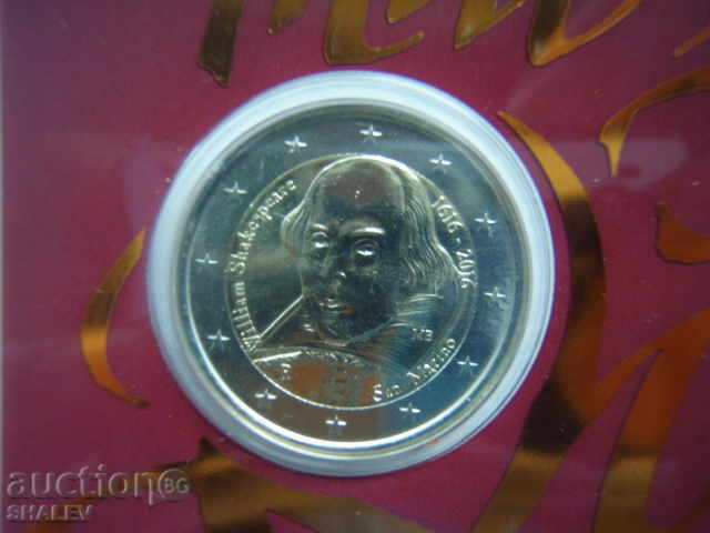 2 Euro 2016 San Marino "Shakespeare" /1/ San Marino (2 euro) - 5