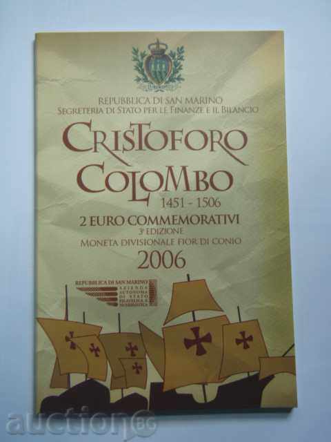 2 Euro 2006 San Marino "Columb" /San Marino/ - Unc (2 euro) cu preț € 112.89 | 220.79 BGN