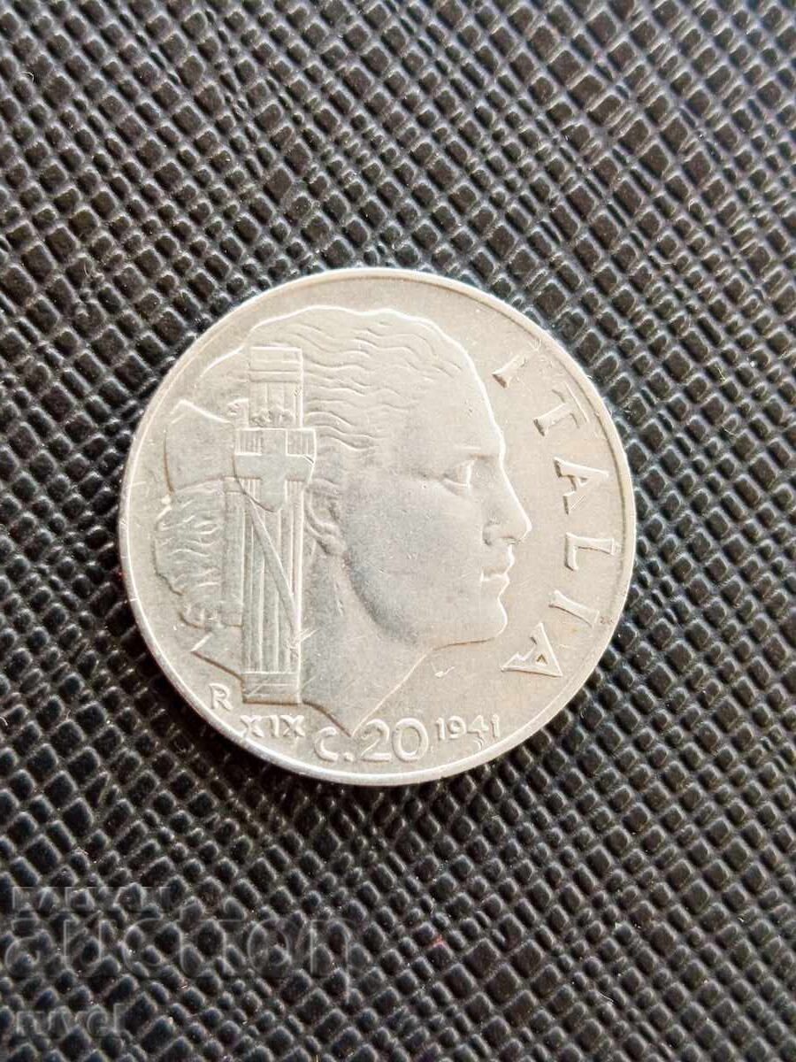 Italia 20 centesimi 1941 Italia 20 centesimi 1941