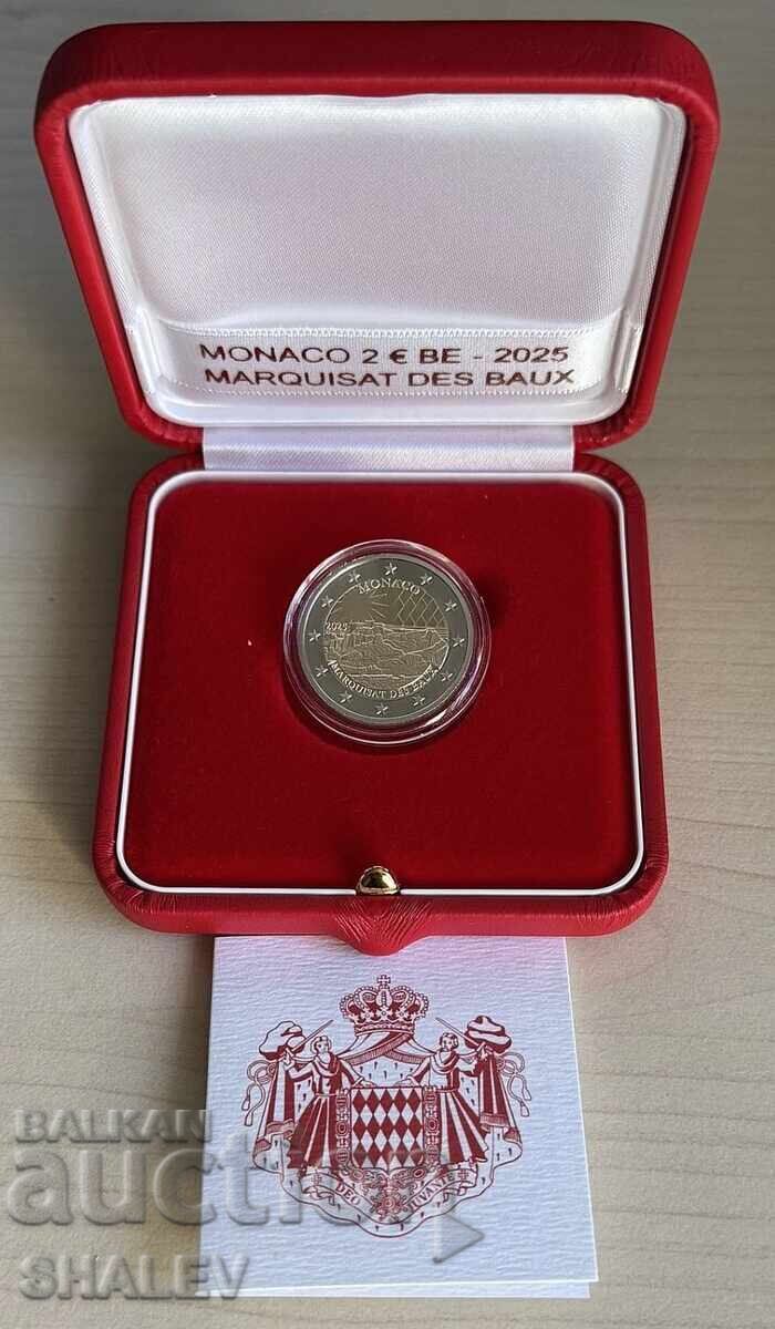 2 Euro 2025 Monaco "Marquiz des Baux" - Proof