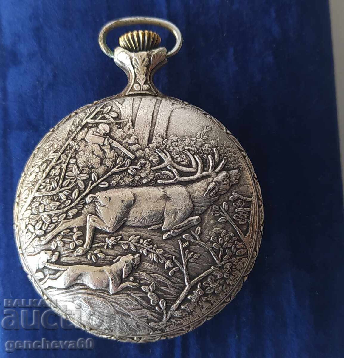 Ceas de buzunar elvețian WILHELM - 17 JEWELS - 5 Ceas de buzunar elvețian WILHELM - 17 JEWELS - 5