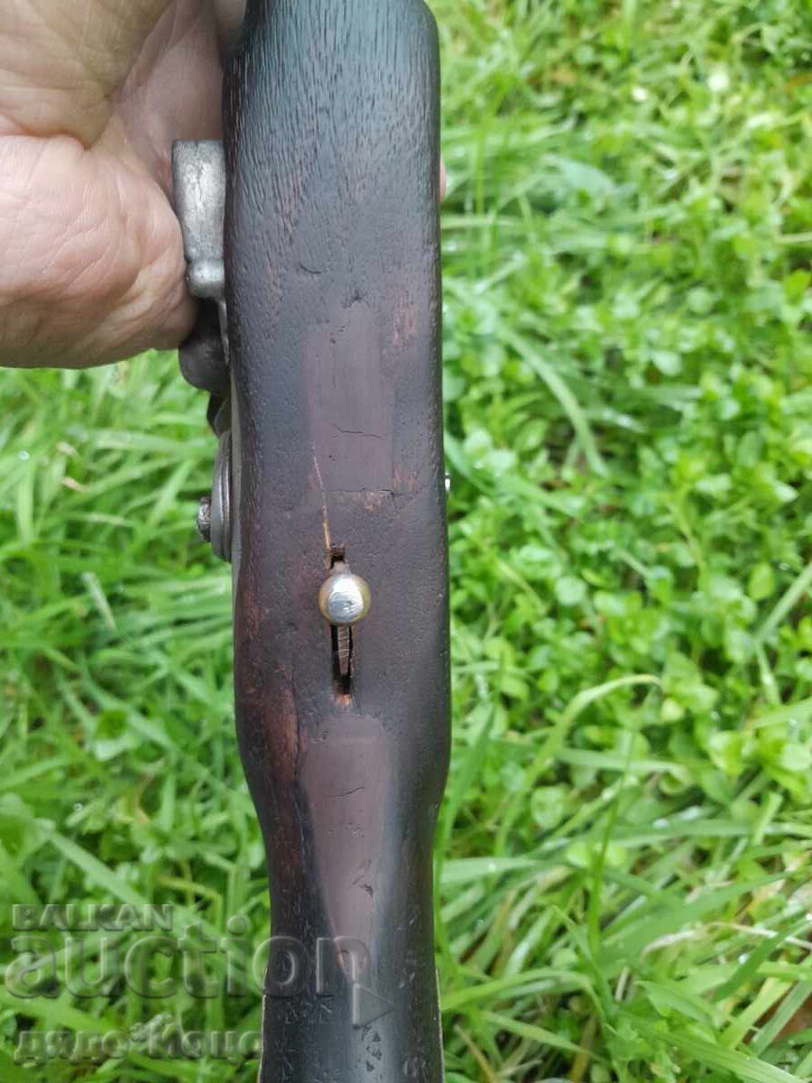 46cm Hajduk Ottoman Balkan Flintlock Pistol Mechanism OK - 6